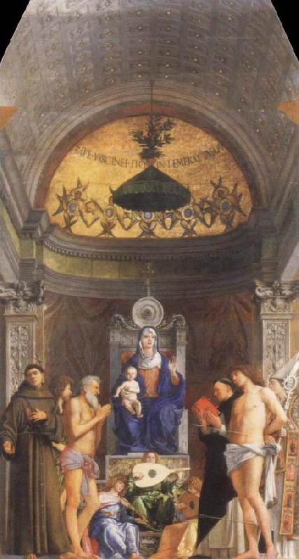 Giovanni Bellini st.job altarpiece oil painting picture